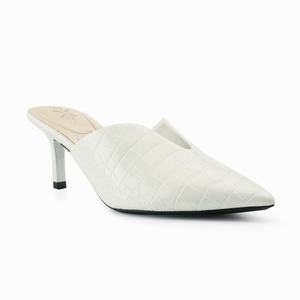 Nine West Kapps 9x9 Pointy Toe Mules - White - Ireland (OE7098652)